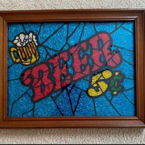 Vintage 1970's Beer & Bar sign